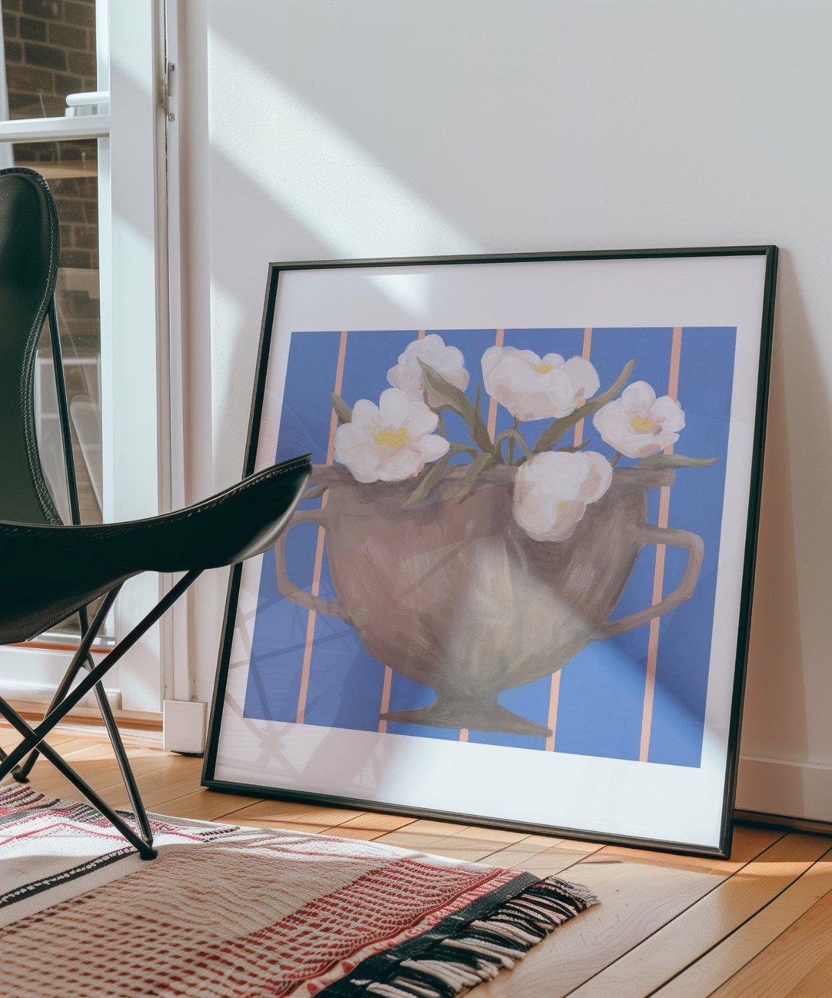Mirror Flower Print
