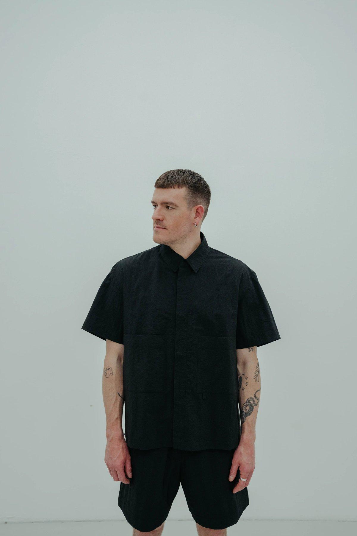 Wide Technical Shirt Black