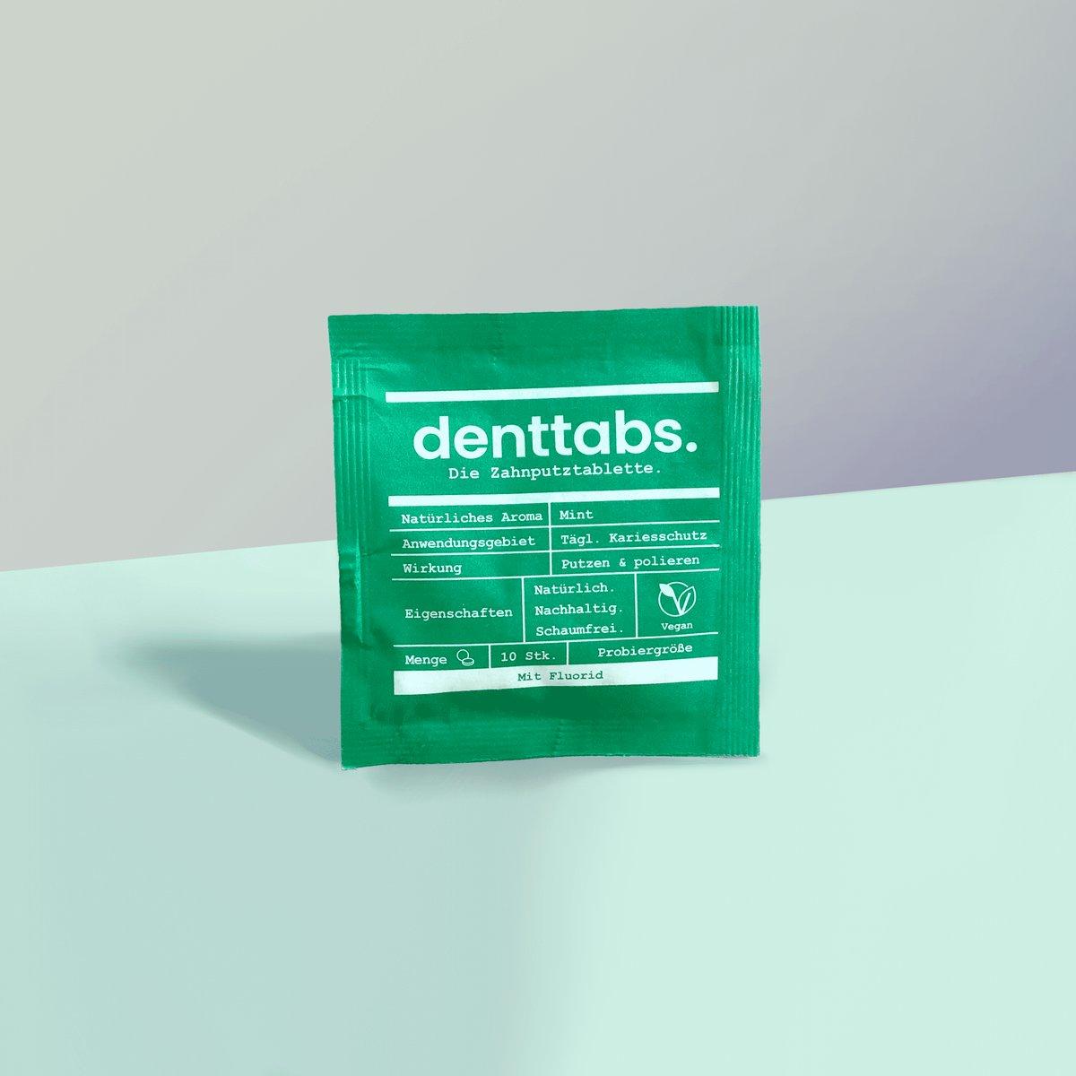 Denttabs Mint Toothpaste Tablets