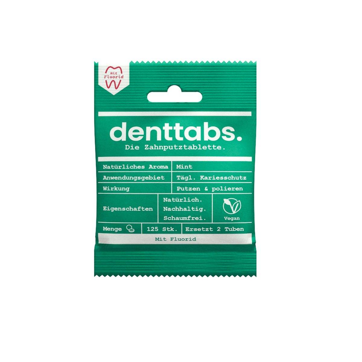 Denttabs Mint Tooth Tablets 125pcs