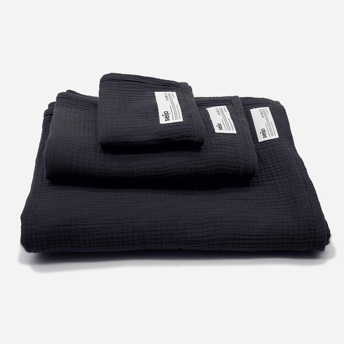 Black Muslin Blanket