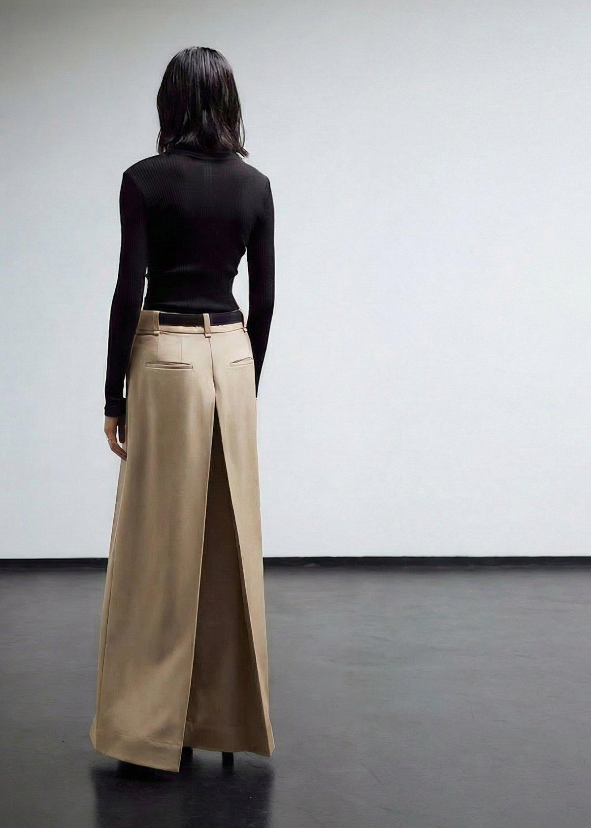Deep Pleated Pants - Dune