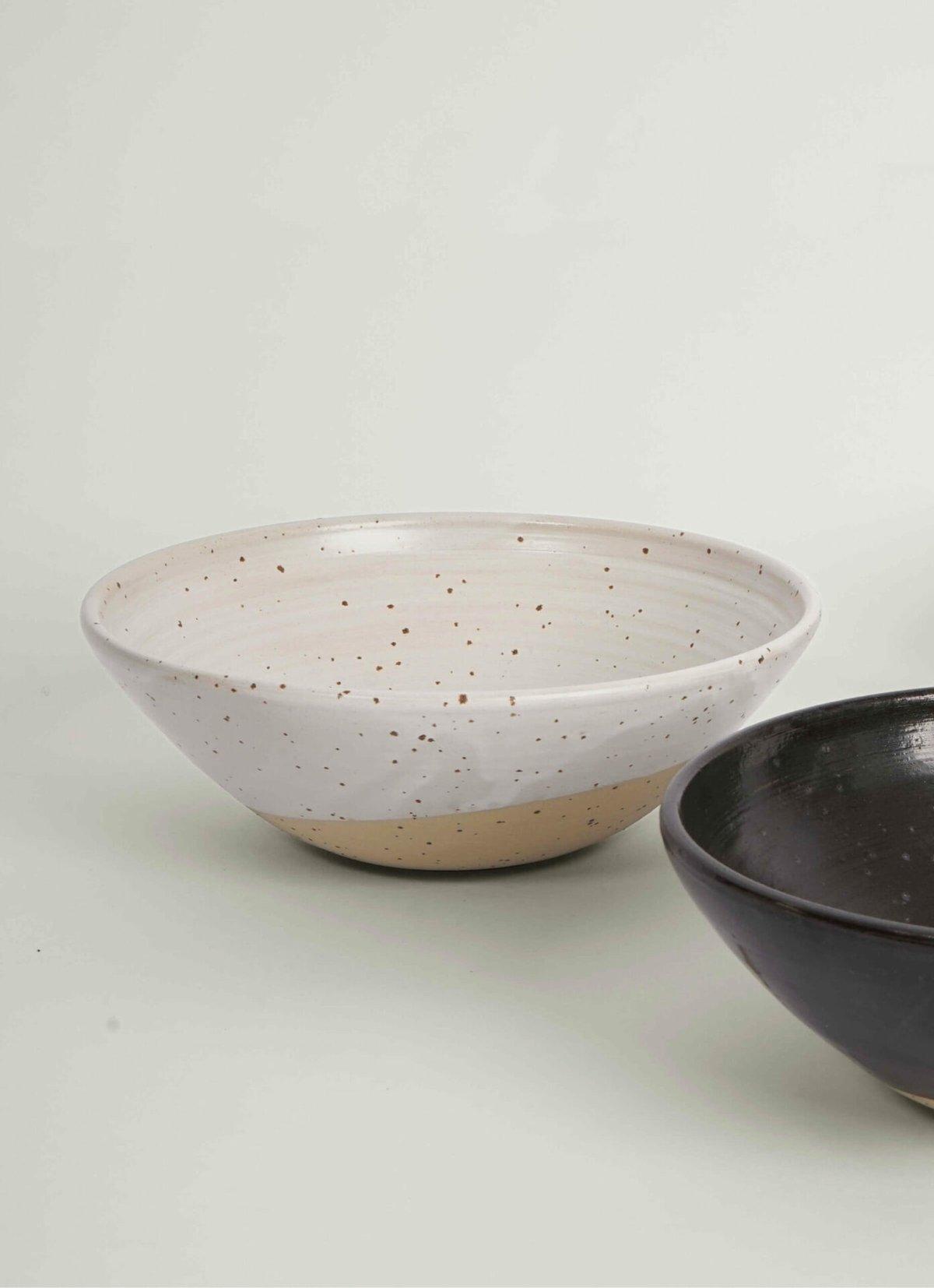 Marguerite White Speckled Bowl