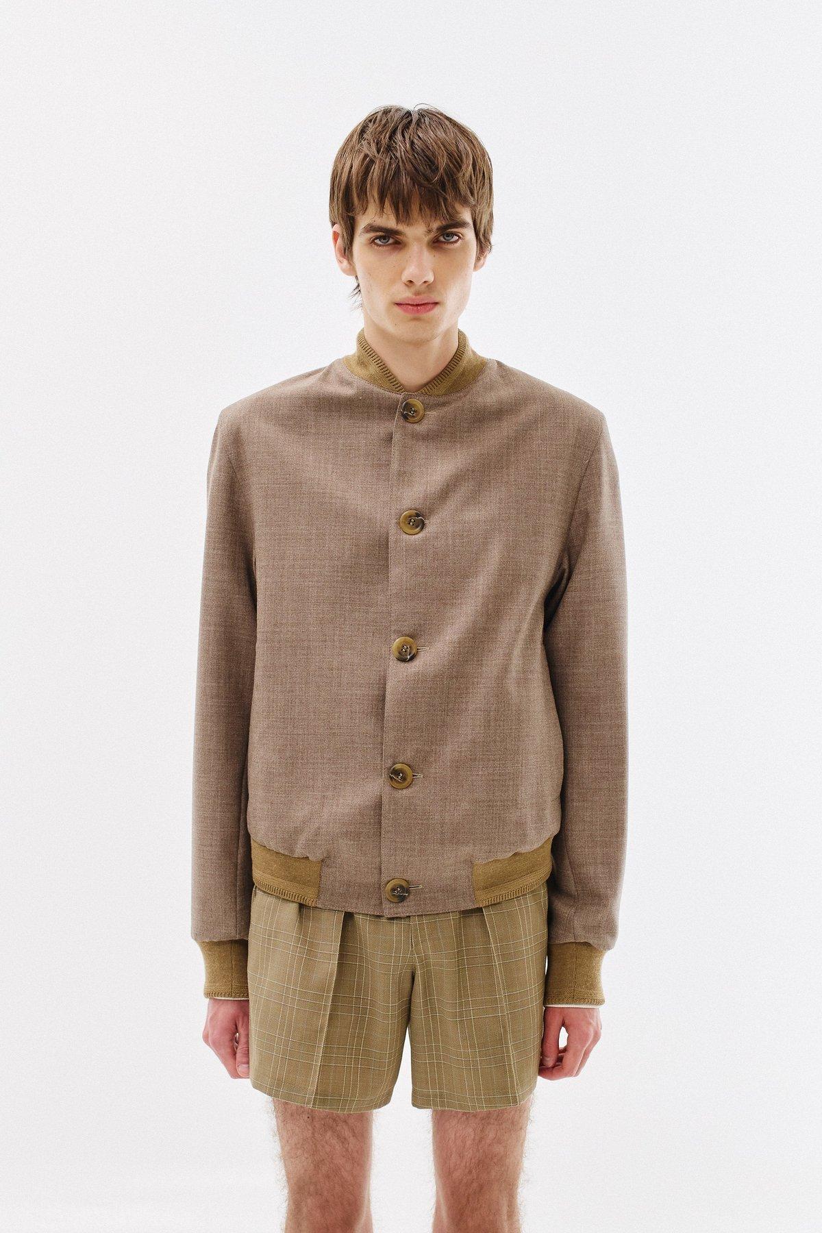 Blouson Virgin Wool, Light-Brown
