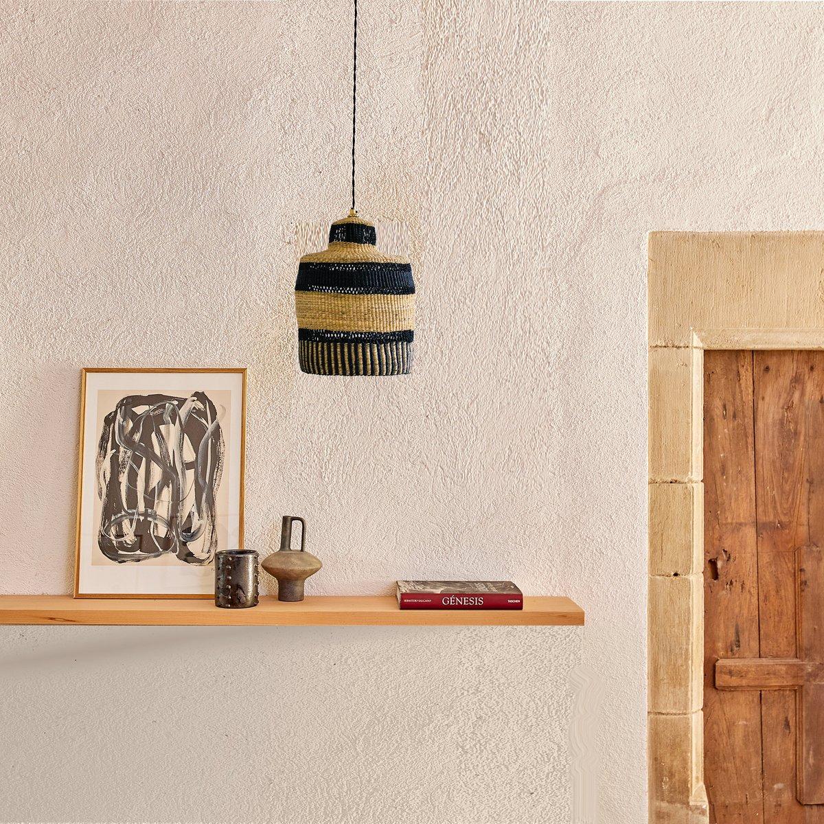 Stripe Pendant Lamp Handwoven