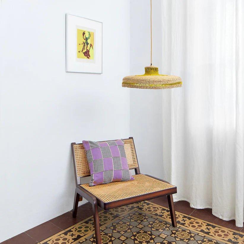 Hatter Pendant Lamp - Natural/Saffron