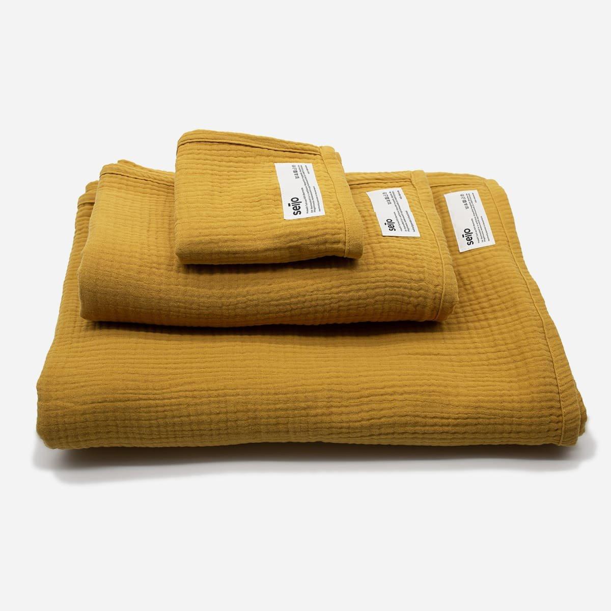 Ocher Muslin Blanket