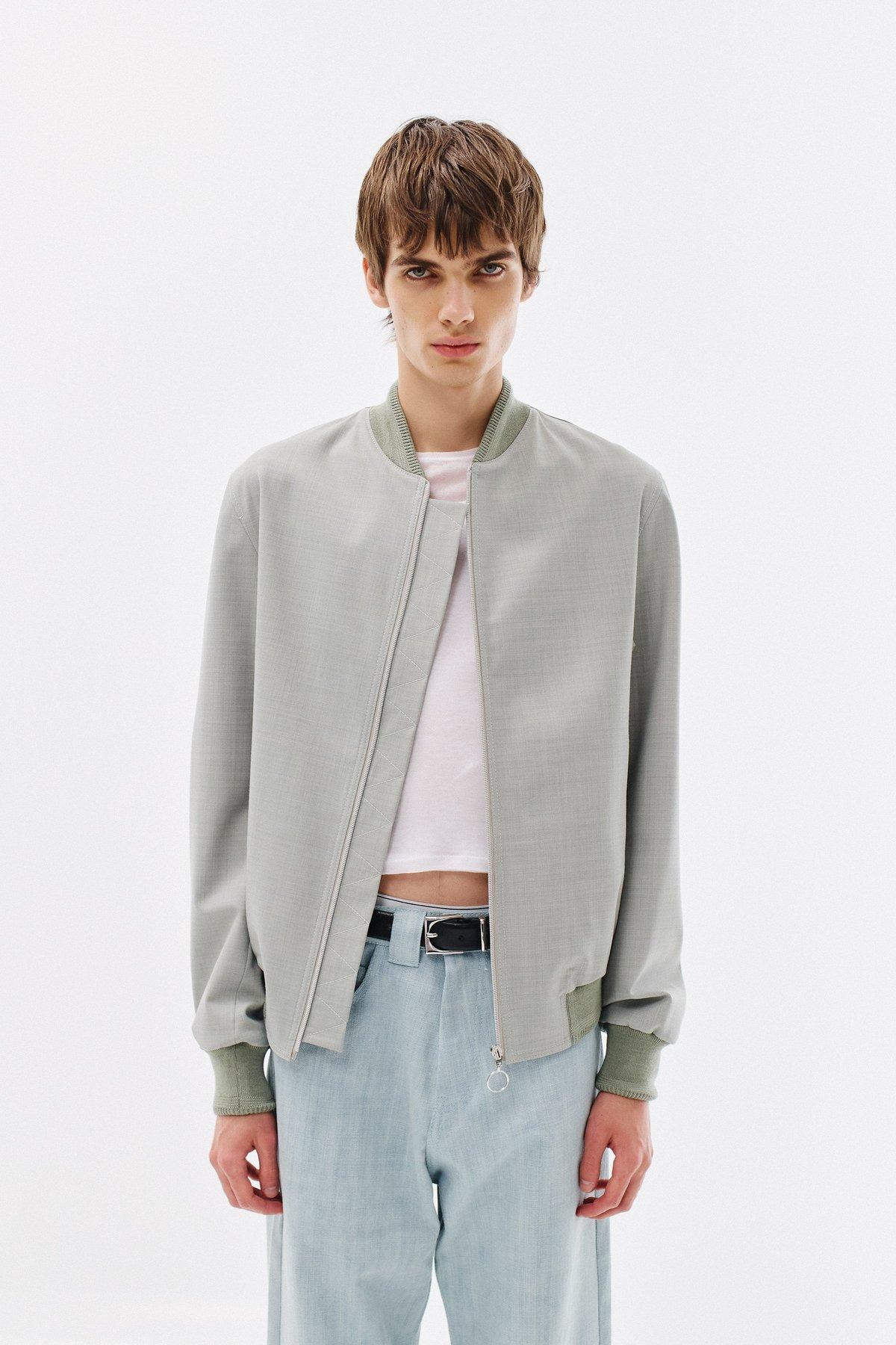 Blouson Wool-Bamboo Blend, Dusty Mint