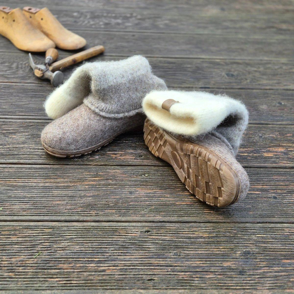 Felt Wool Ombre Boots Spino