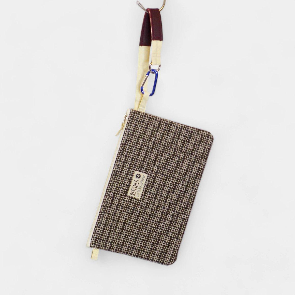 Bag-in-Bag Tweed Pouch Nude