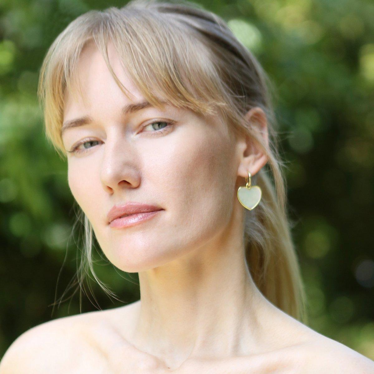 Julia Heart Charm Earrings