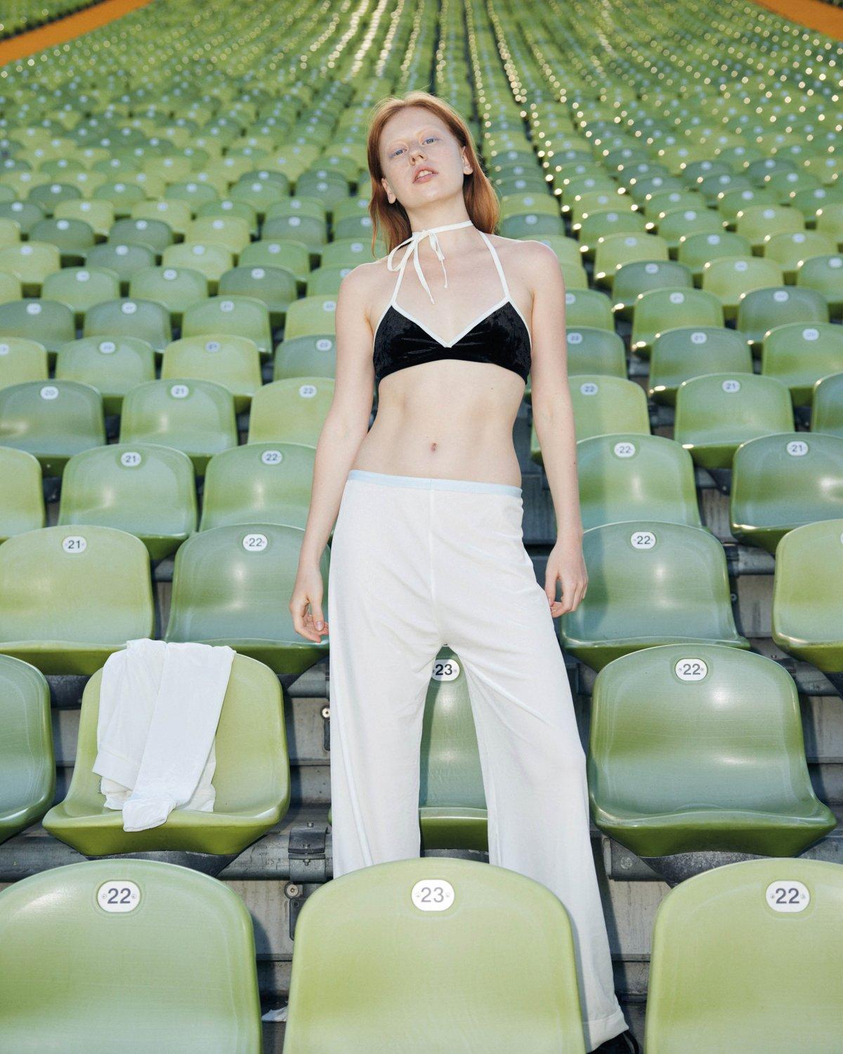 Velvet Wide Leg Pants