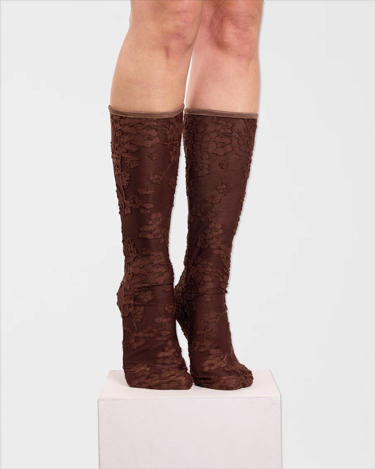 Flower Knee Socks