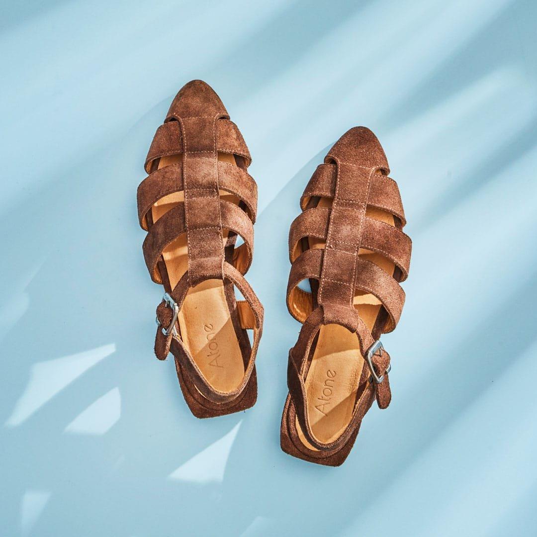 Nova Fisherman Sandal Brown Suede