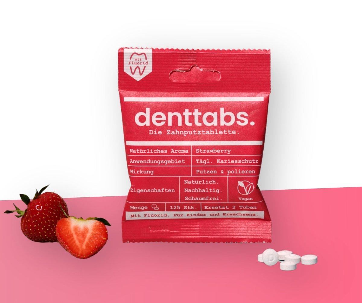 Denttabs Strawberry Tooth Tabs