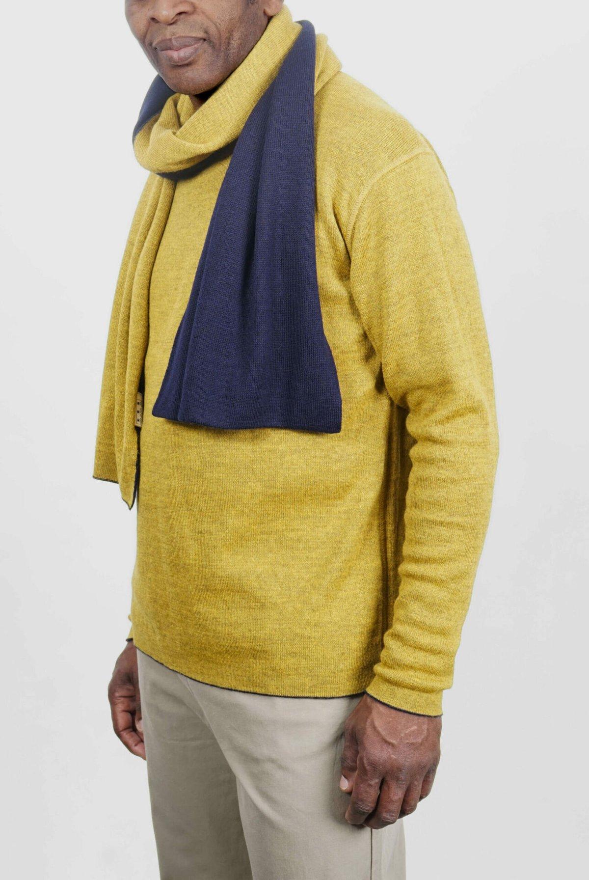 Blauaras Mustard Reversible Scarf