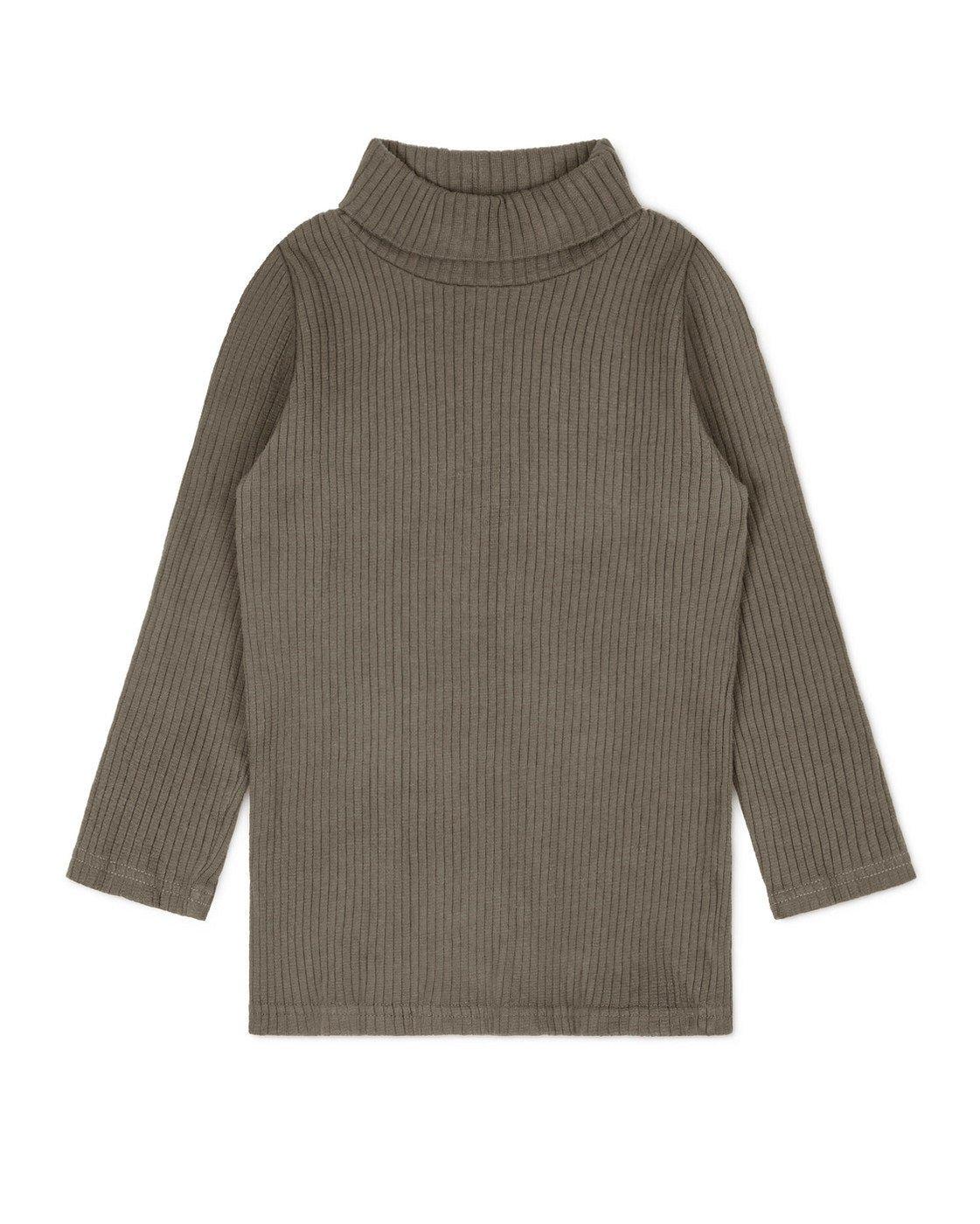 Jersey Turtleneck Kids Olive