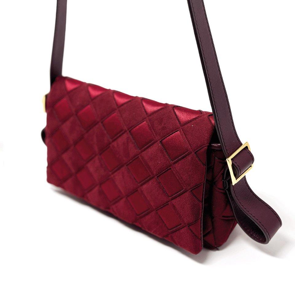Lapat Rombi Burgundy Bag