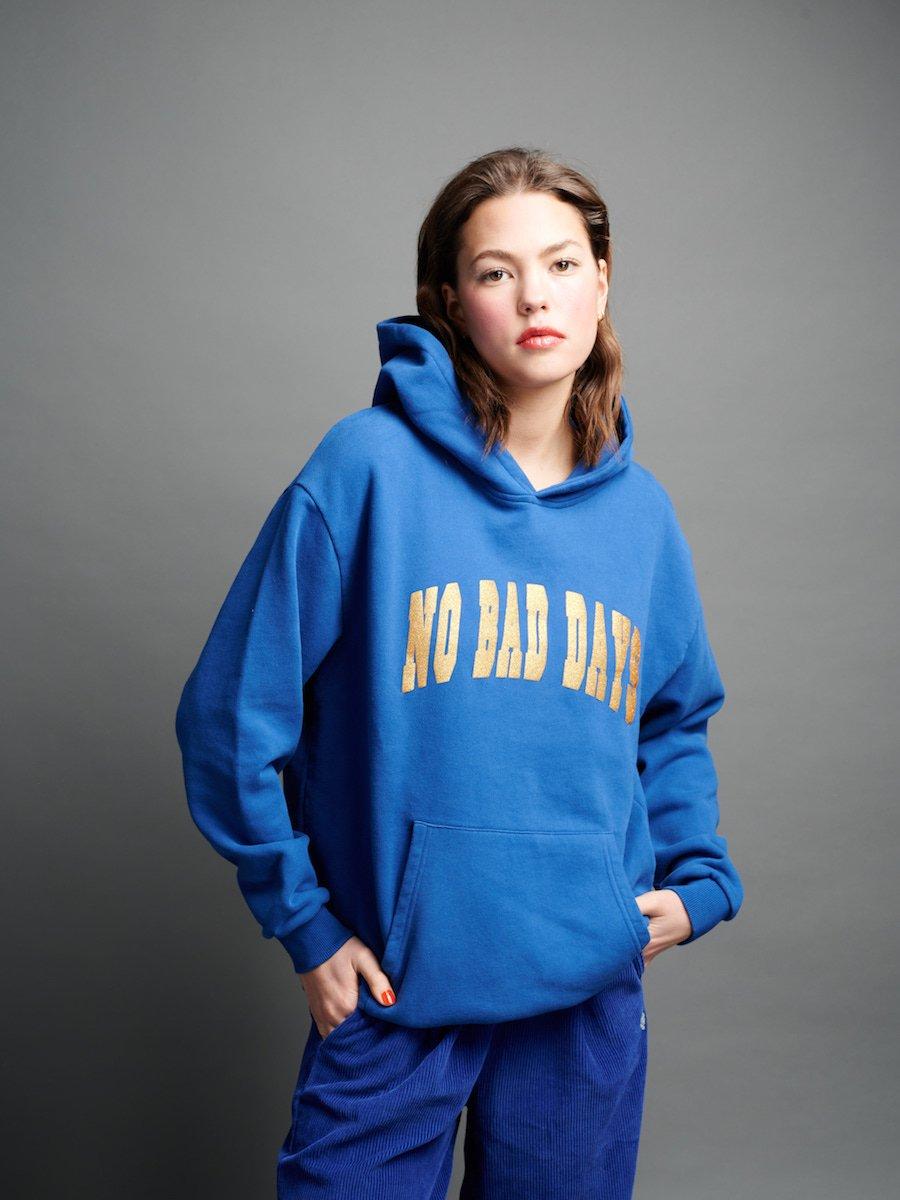 No Bad Days Hoodie Blue