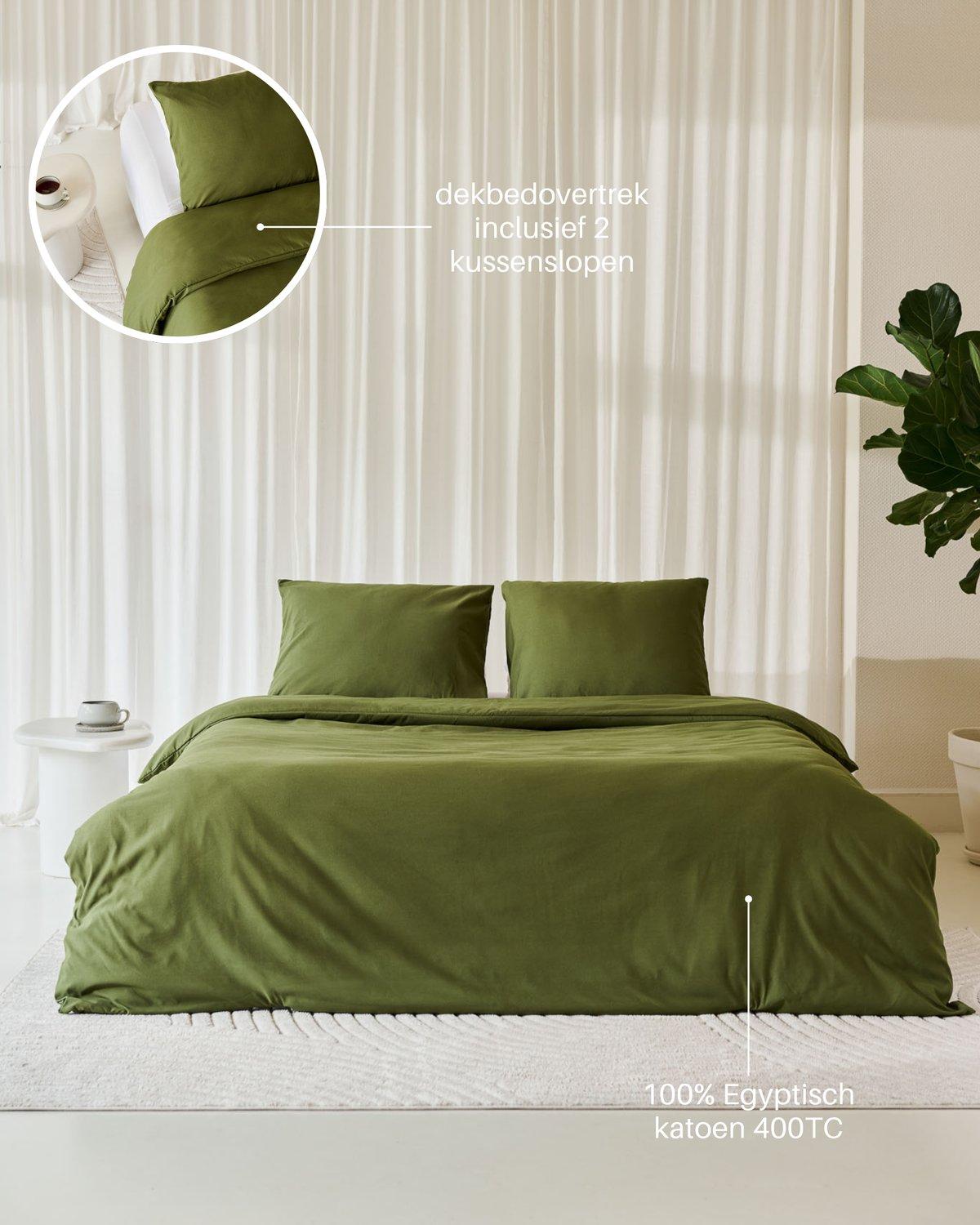 Néarr Duvet Cover Olive Green