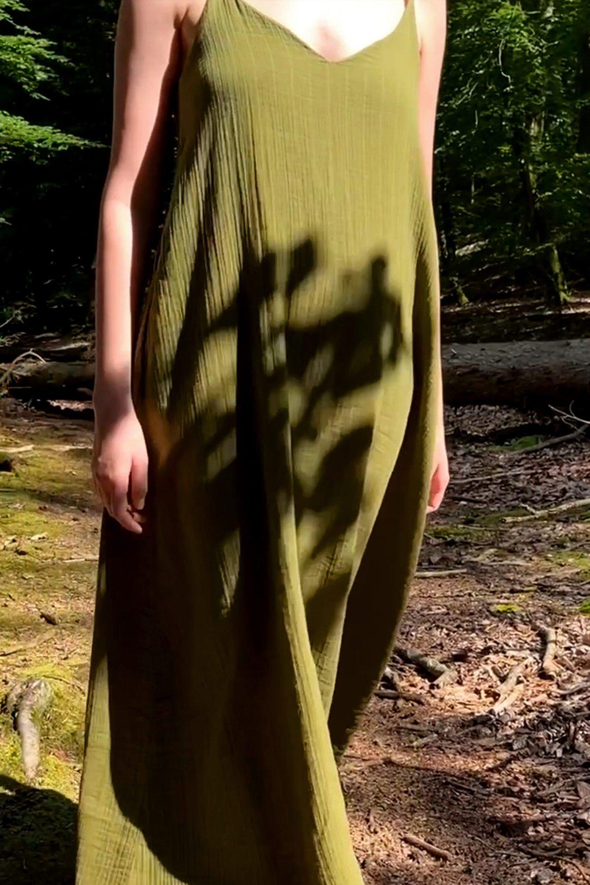 Muslin Dress Olive