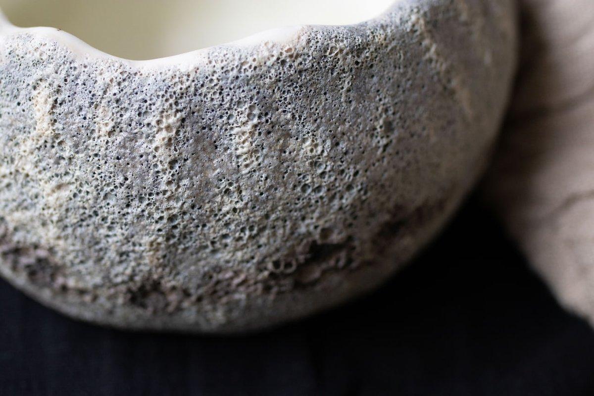Titanium Porcelain Hand-Pinched Bowl