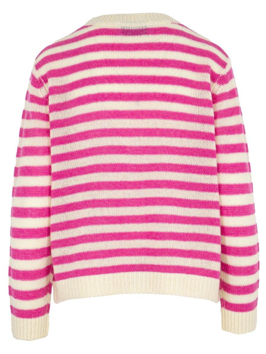 Kaschmir Cardigan Stripes blue (Kopie)