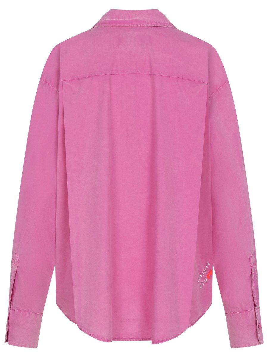 Poplin Blouse Palm White
