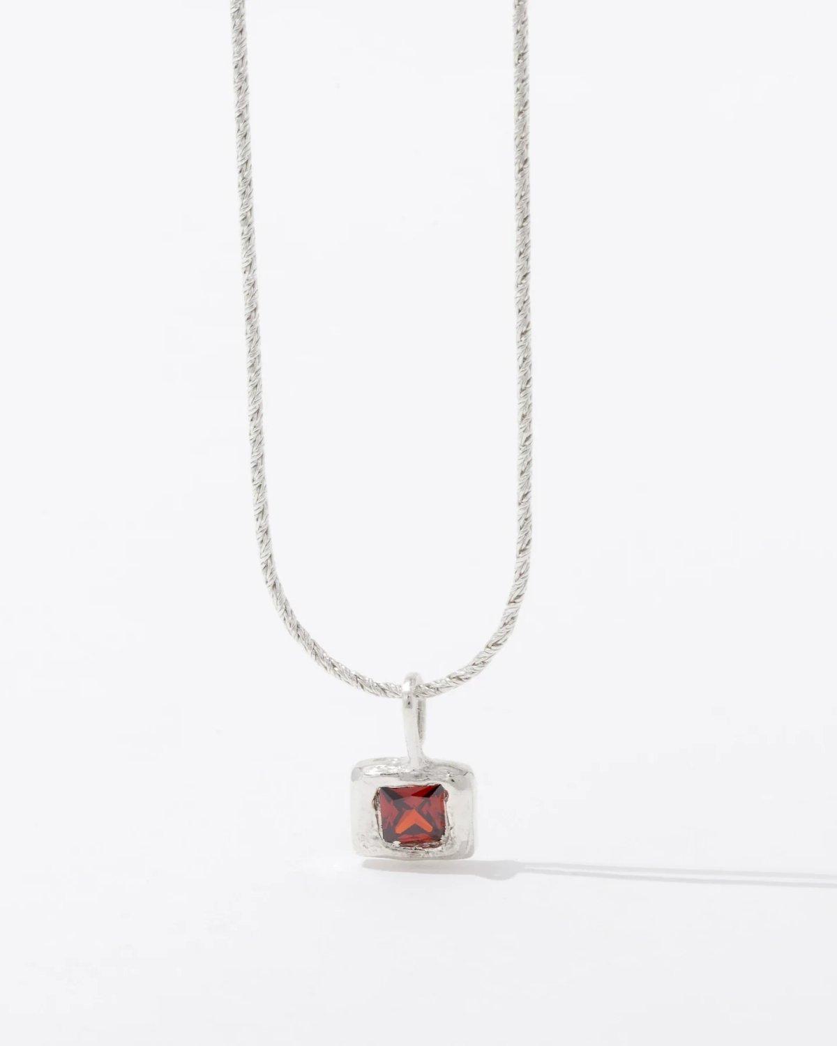 Square Pendant Red