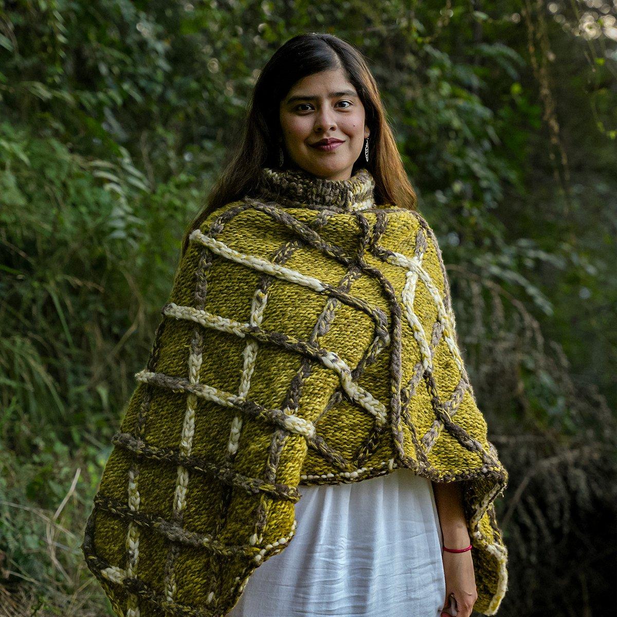 Capella Cable Knit Poncho