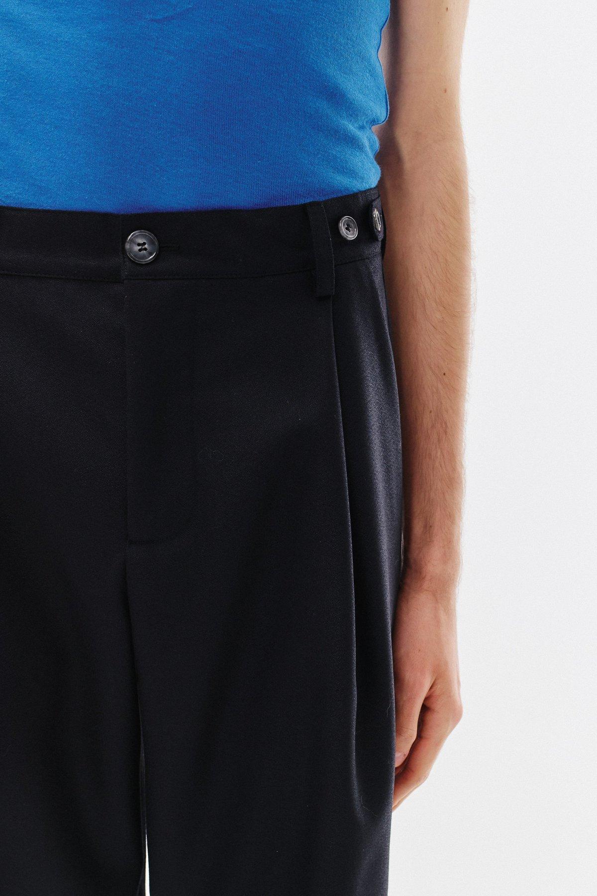 Pleated Trousers Virgin Wool IWS, Black