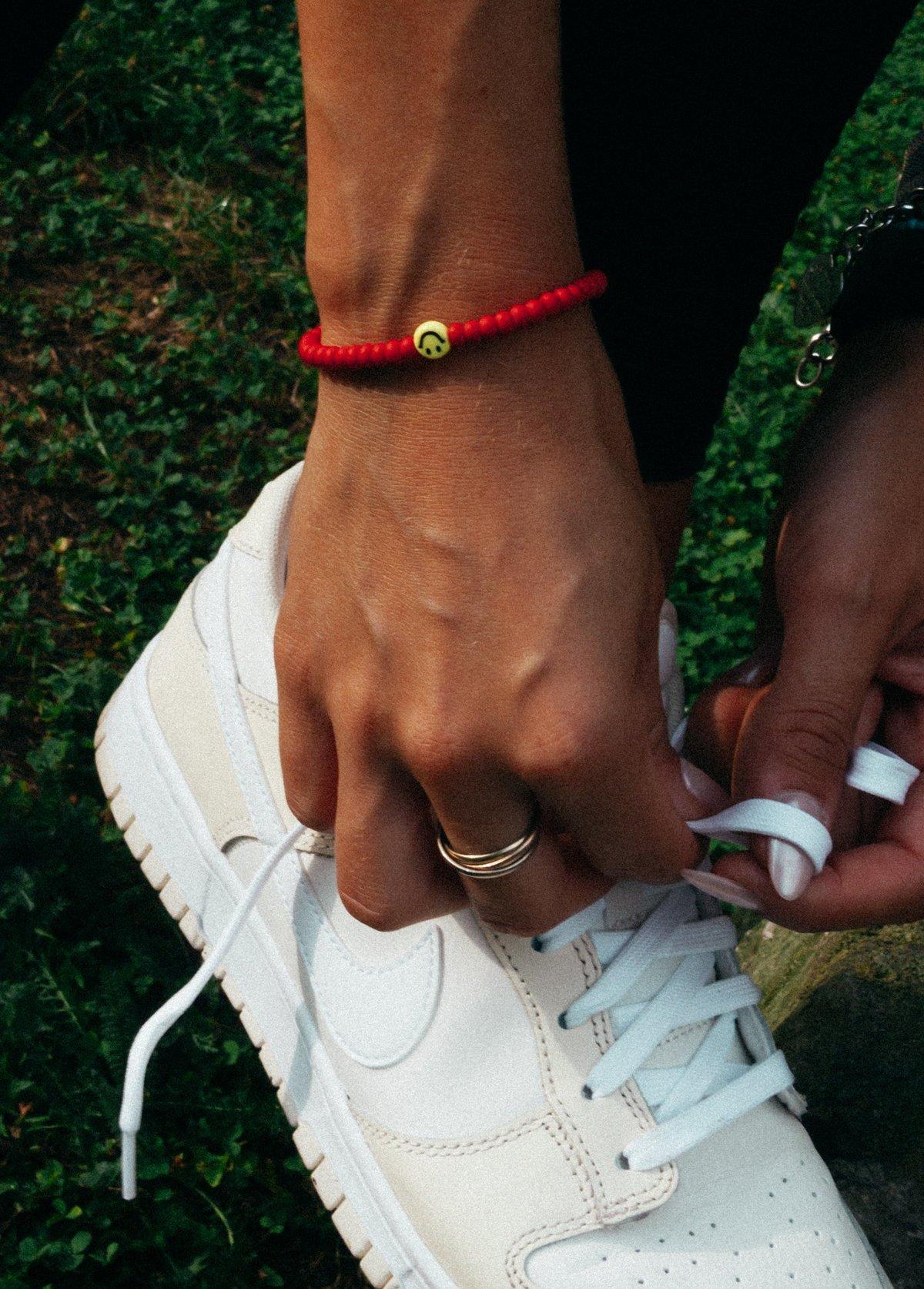 Smiley Bracelet Red
