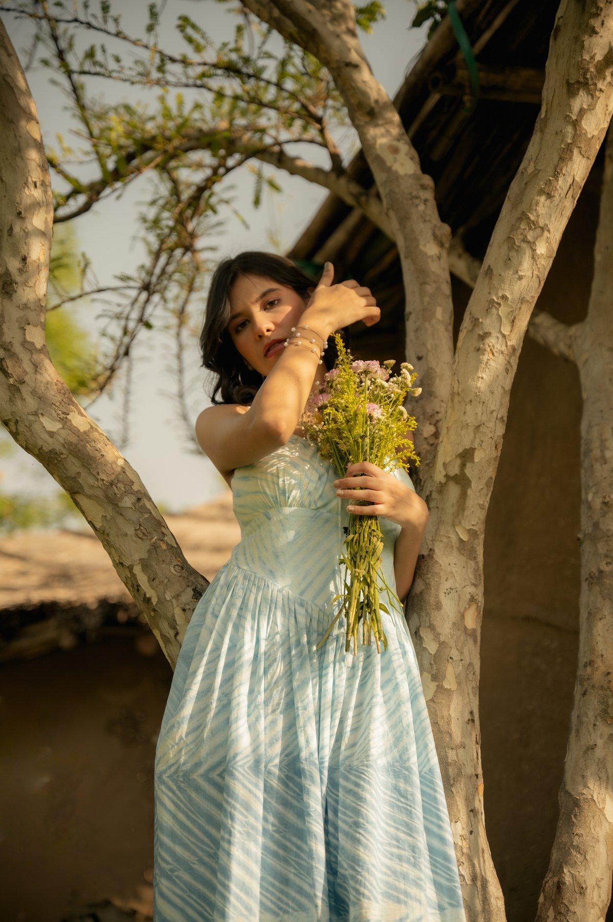 Rhea Milkmaid Midi Dress