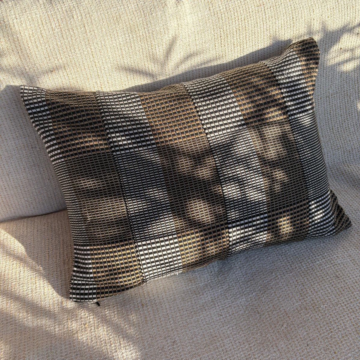 2 Step Cushion - Handwoven Kente