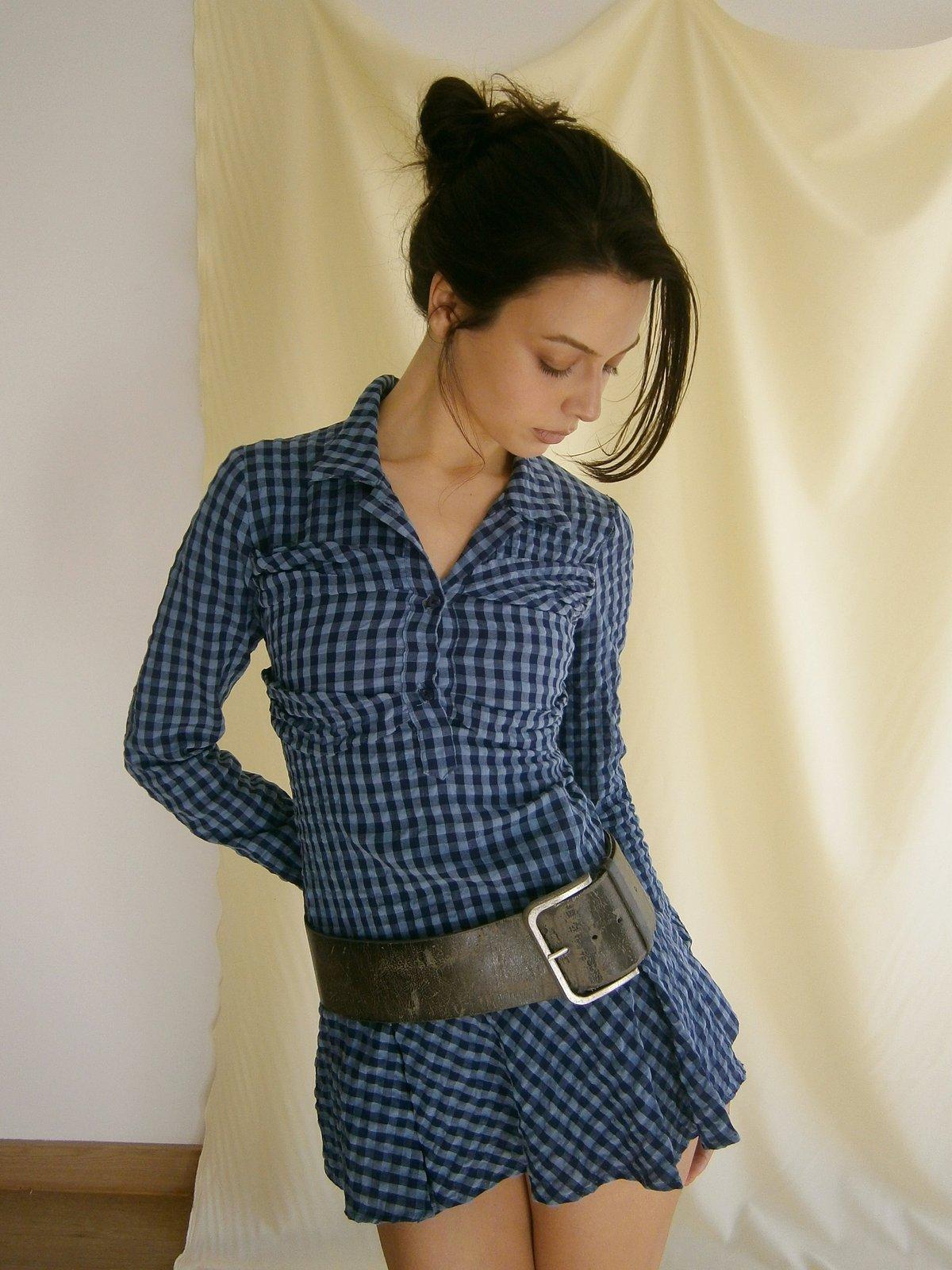 Cher Dress - Blue Checks