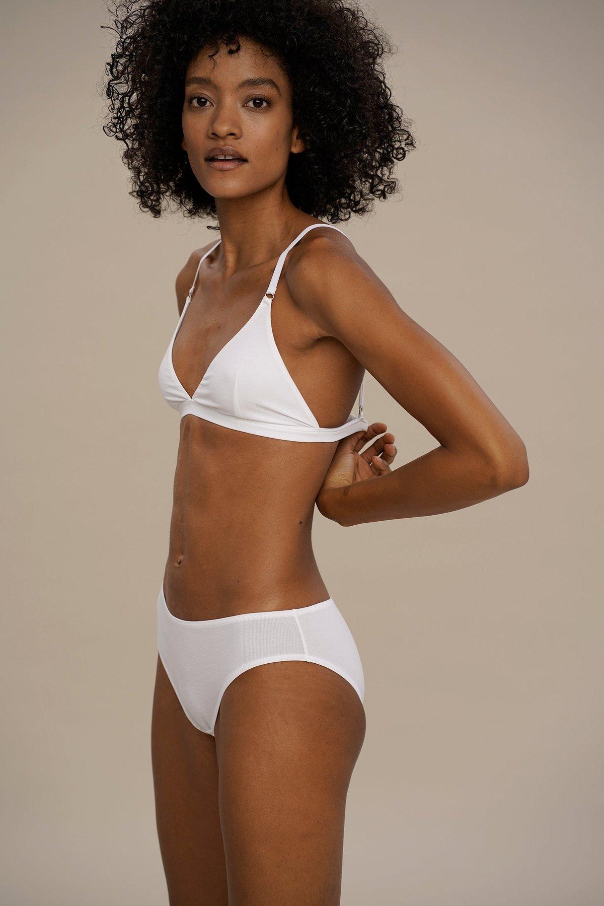 Triangle Bra White