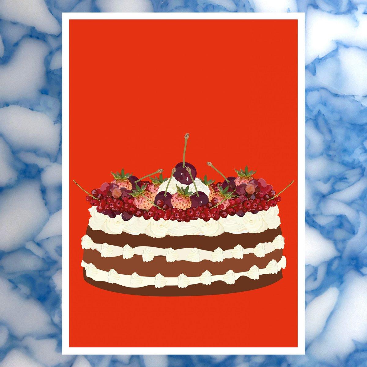 10x Postcard Cake