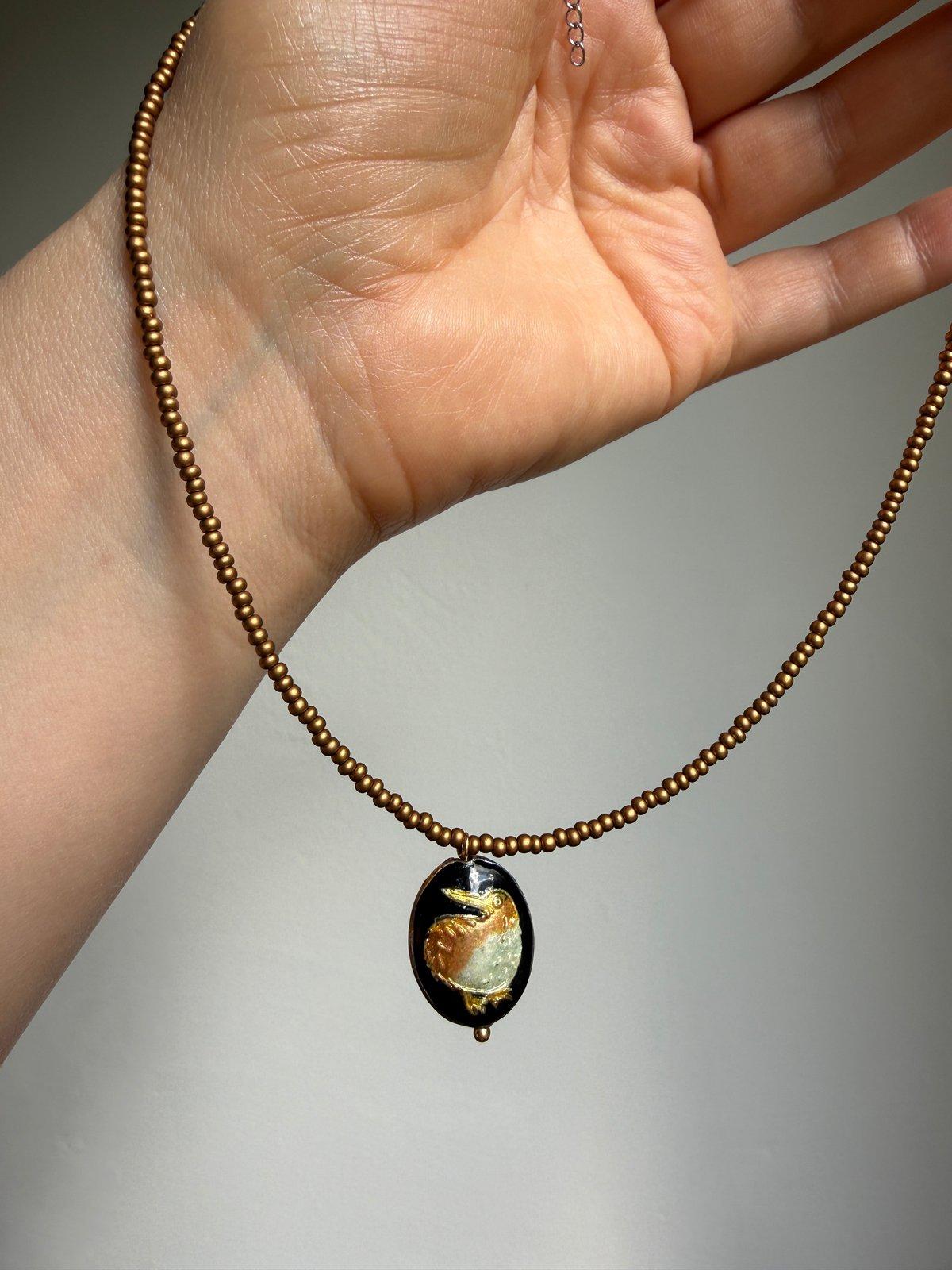 Kiwi Bird Necklace