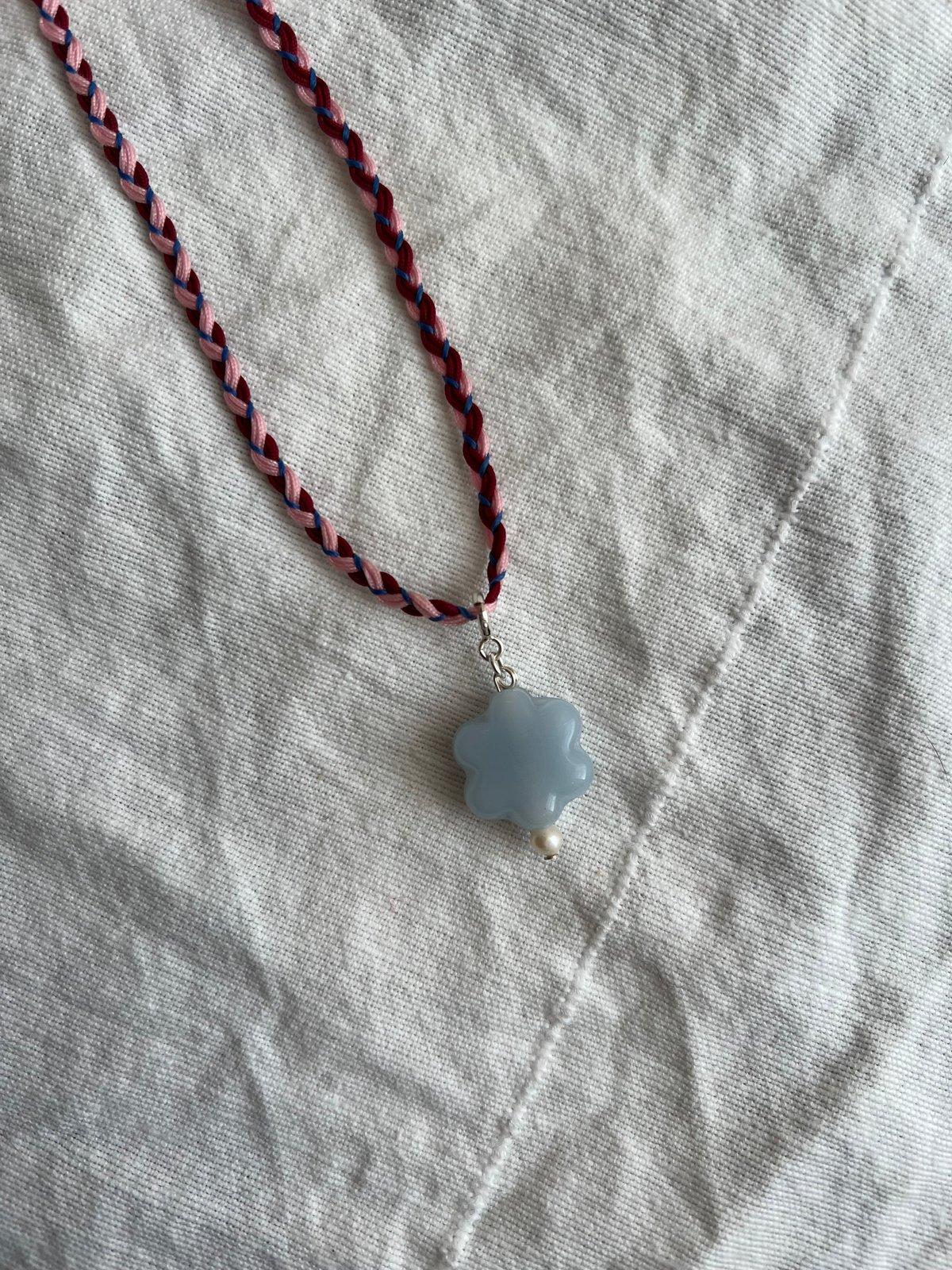 Ori Glass Flower Pendant