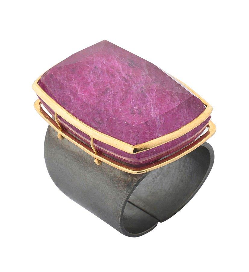 Rectangular Ruby Ring