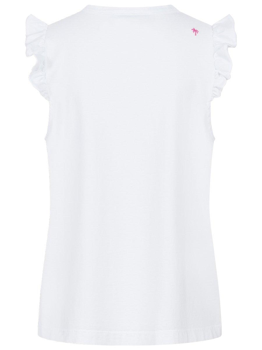 Light Blue Ruffle Top