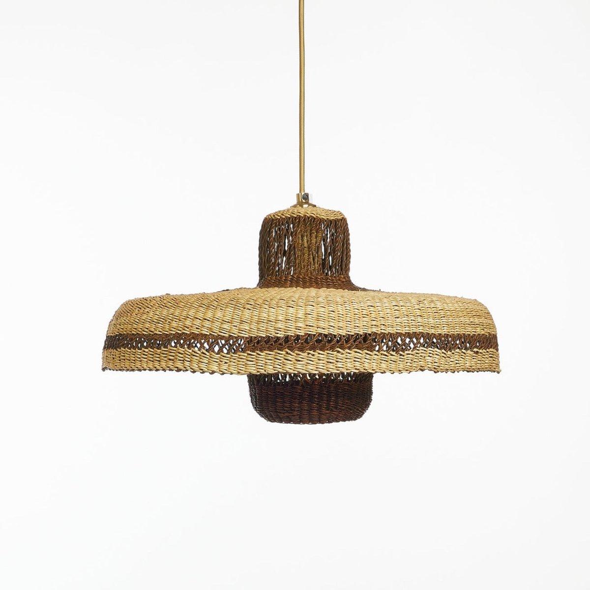 Hatter + Lantern Straw Pendant