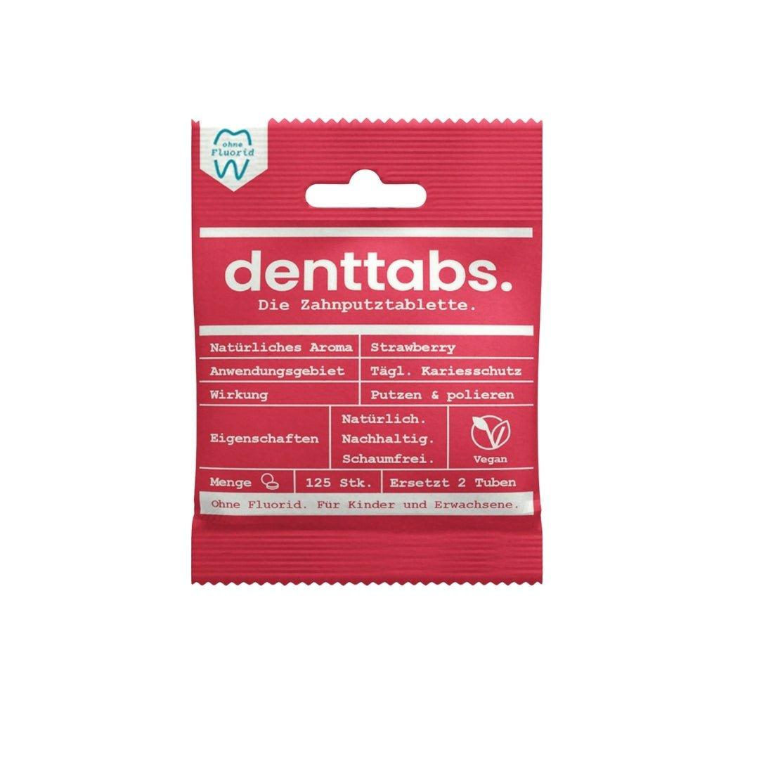 Denttabs Strawberry Tooth Tablets