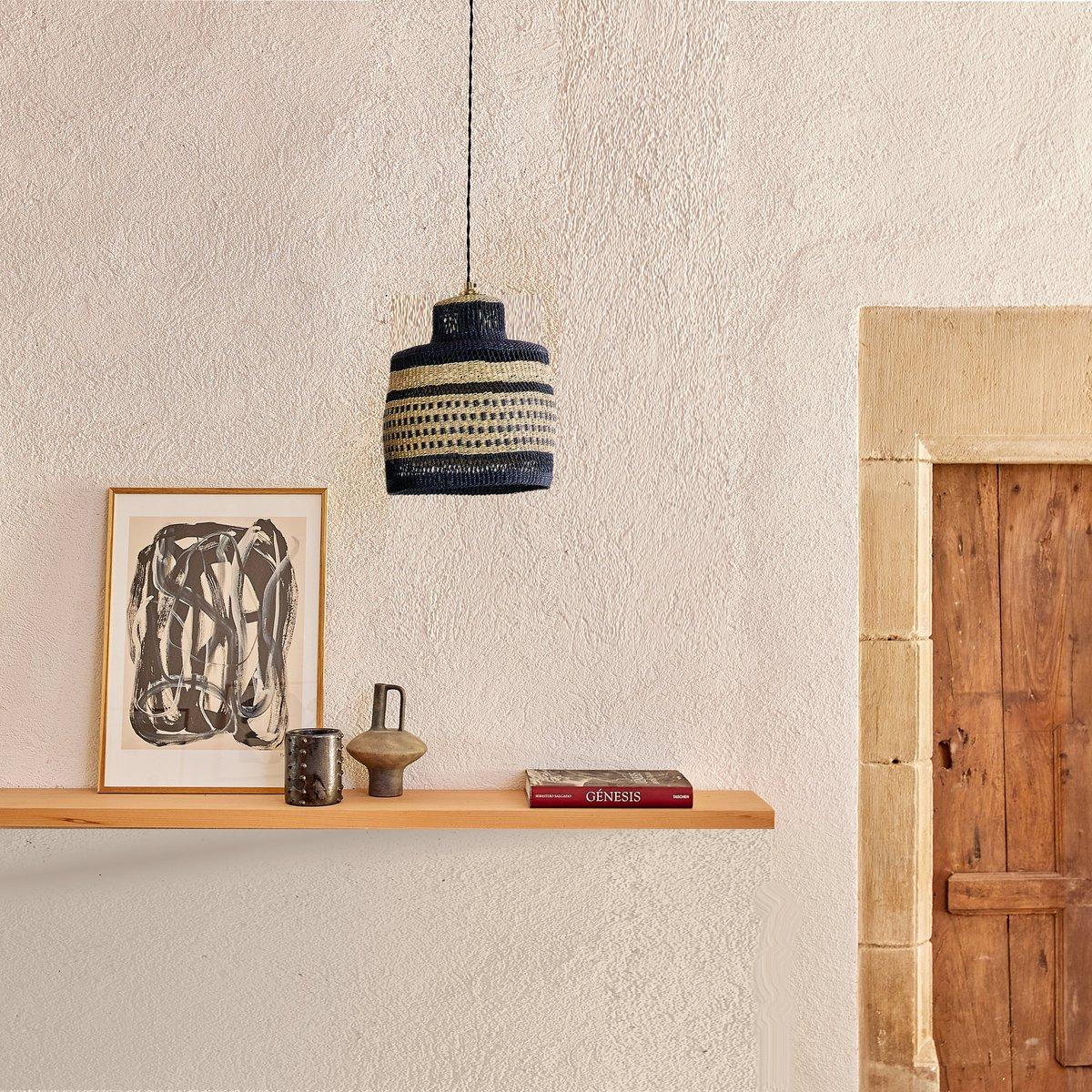 Dot Pendant Lamp - Straw Weave