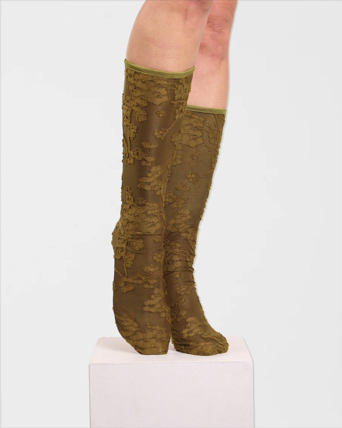 Flower Knee Socks