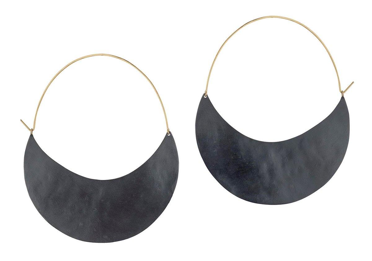 Silver Eclipse Earrings