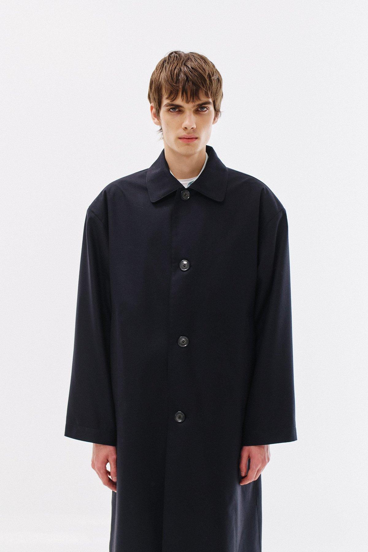 Coat Virgin Wool IWS, Black