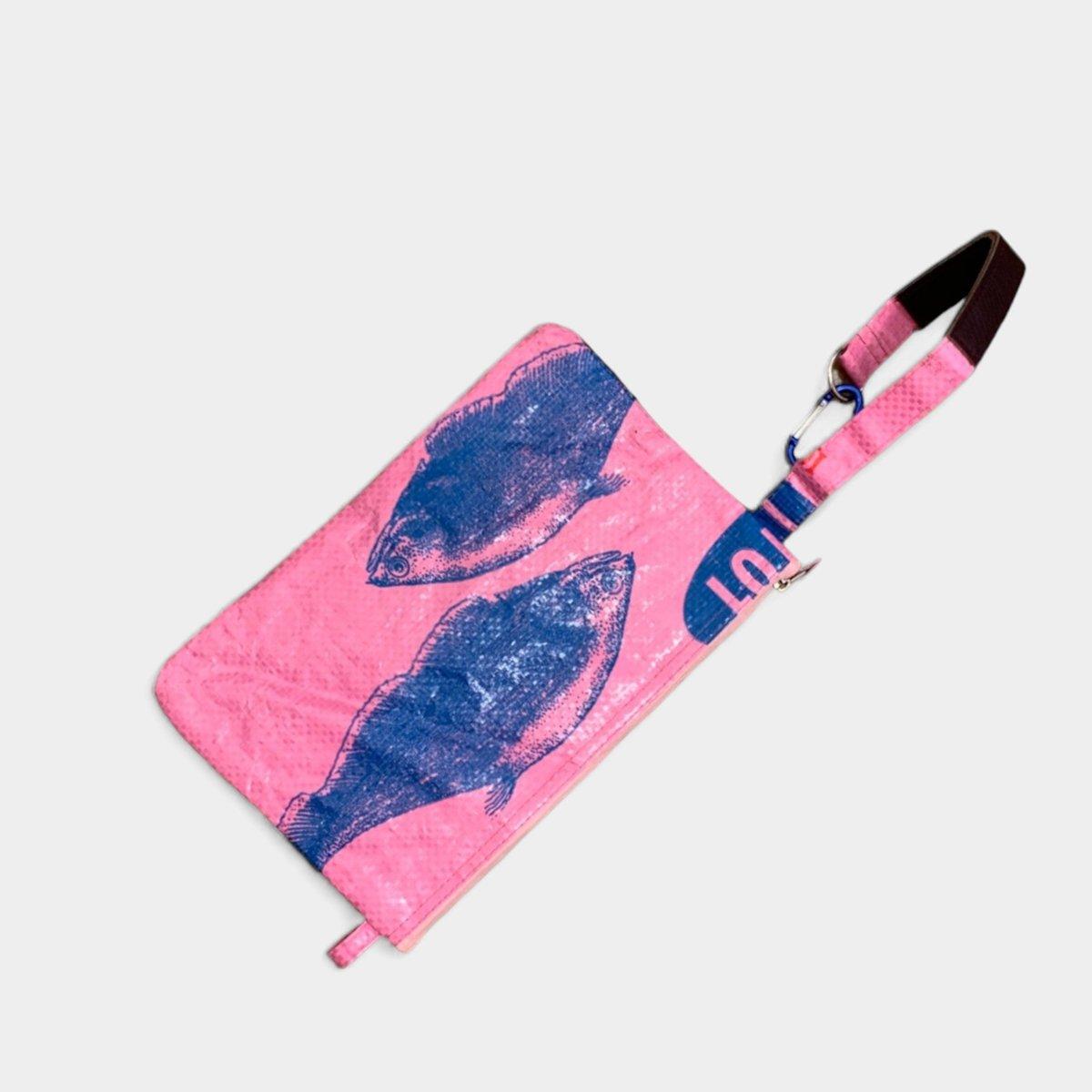 Bag-in-Bag Tweed Pouch - Dark Blue