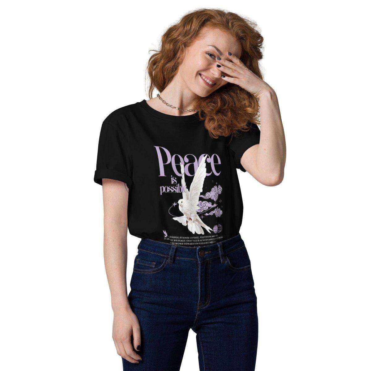 Unisex Cotton T-Shirt - Peace Dove