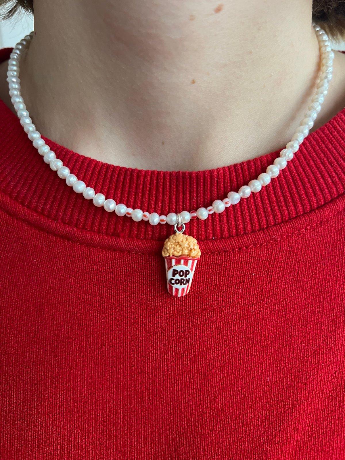 Popcorn Pendant Red/Cream